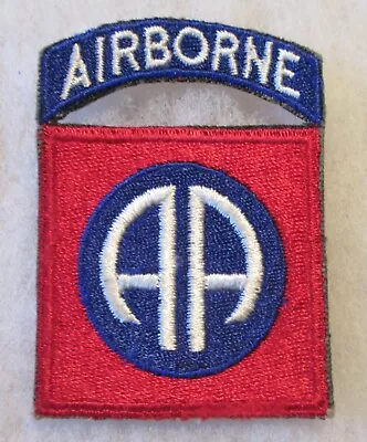 WWII 82nd Airborne Division Shoulder Patch ~ 1-Piece All Cotton Beauty! • £72.33