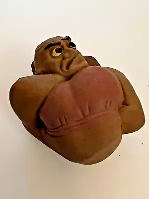 Vintage Original RITTGERS 1941 Tied Up  Pretzel  Wrestler Chalkware Figurine • $34.20