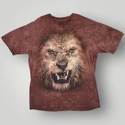The Mountain Lion Face Portrait 2013 Jeremy Paul Tie Dye Crew Neck T-Shirt XL • $20.95