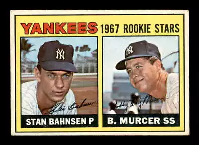 1967 Topps #93 Bobby Murcer/Stan Bahnsen Rookie Stars VGEX X3036037 • $4.25