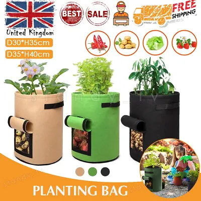 £3.99 • Buy Potato Grow Bags Tomato Plant Bag Home Garden Vegetable Planter Container UK