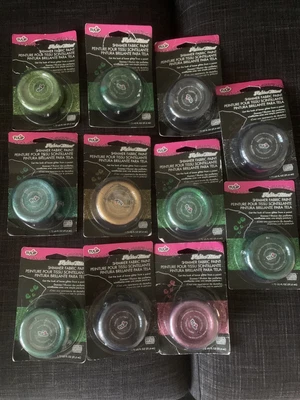 TULIP Paint Job Lot FABRIC GLITTER GLUE PAINT SHIMMER CRYSTAL • £20