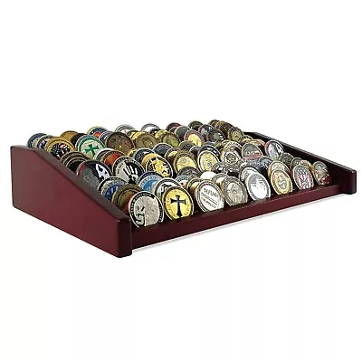12 Rows Challenge Coin Display Holder For Desk Military Coin Display Stand Ho... • $66.31