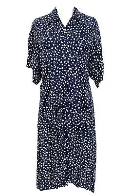 £153.94 • Buy Luisa Spagnoli Vintage Silk Blue White Soft Floral Dress