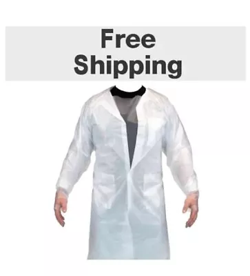 Adult Anti-microbial Vinyl Protective Clear Full Body Gown Washable Dr. Costume • $9.98