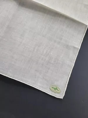 Vintage Ladies Hankie Off White Irish Linen • $3.50