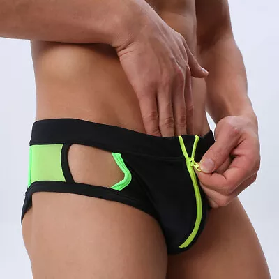 Men's Beach Briefs Swimsuit Sexy Short Trunks Gay Bathing Sunga Bikini Swimwear • $11.99