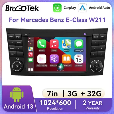 Android 13 Car Radio DAB+GPS Stereo Sat Nav For Mercedes Benz E/CLS/G W211 W219  • £169.99