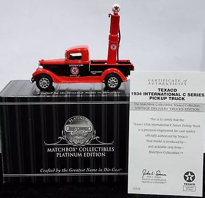 Matchbox 34 1934 International C Series Pickup Truck Texaco Delivery 92124 1:43 • $36.99