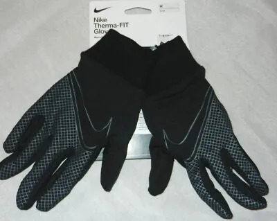 Nike Therma-FIT Warm Gloves Black Winter Sizes Medium Touch Screen RRP £39.99 • £29.99