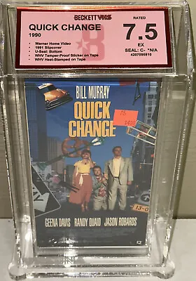 Warner Home Video QUICK CHANGE VHS Video Tape 1991 SEALED BECKETT BGS 7.5 • $225.99