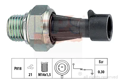 Oil Pressure Switch For ABARTH ALFA ROMEO CADILLAC CHEVROLET CHRYSLER CITROËN • £13.19