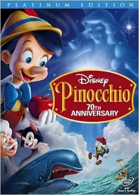 Pinocchio (Two-Disc 70th Anniversary Platinum Edition) - DVD - VERY GOOD • $4.84