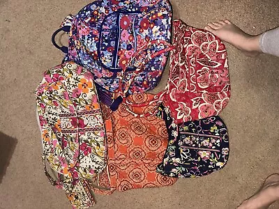 Vera Bradley Mixed Lot Of 5 Bags 1 Wallet Diaper Bags Back Pack Purses Pink Blue • $12.99