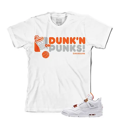 Tee To Match Air Jordan Retro 4 Orange Metallic. Dunk Tee  • $24