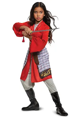 Brand New Disney Mulan Hero Red Dress Classic Child Costume • $25.88