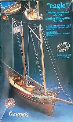 Constructo Eagle A Fishing Schooner Of 1750 Complete Kit 1:35 # 803 Open Box • $79.98