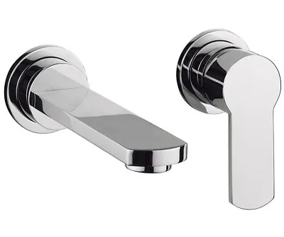 £199.99 • Buy Crosswater 2 Hole Wall Mounted Single Lever Basin Mixer Tap Set Chrome Wisp