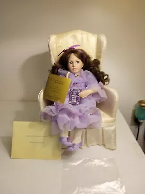 Linda Mason-Lavender Dreams Porcelain Doll From  Victorian Fantasies  Collection • $16.50