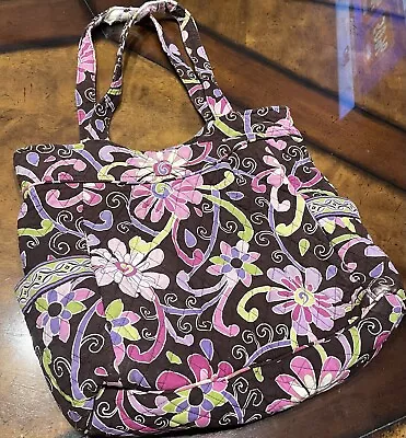 Purple Punch Vera Bradley Tote Bag Brown Boho Retired • $11