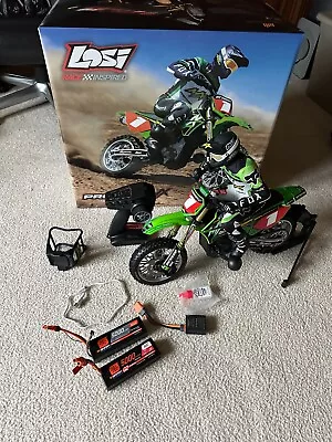 Losi LOS06002 1/4 Promoto-MX Motorcycle RTR W/ Battery & Charger - Extra Battery • $450