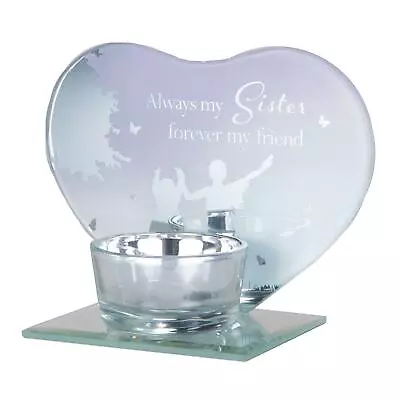 £8.99 • Buy Glass Tea Light Candle Holder By Reflections Of The Heart - Choose Design