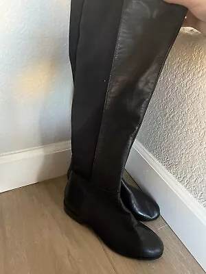 Michael Kors Bromley Women's Leather Over-The-Knee Boots - Black 6.0 US • $60