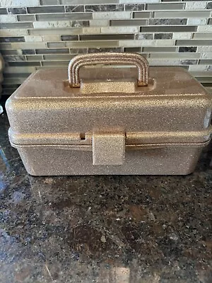 Isaac Jacobs Hard Makeup Train Case Organizer Storage Box Travel Case Caboodle • $15