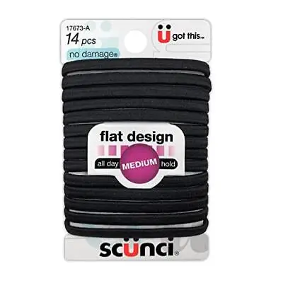 Scunci No Damage Hair Ties Black 14 Count • £5.78