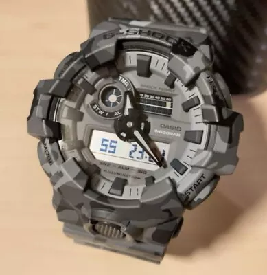 Casio G-Shock Men's Watch Gray Camo- GA-700CM From Japan • $99