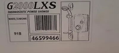 Galaxy Thermostatic Power Shower G2000LXS. BRAND NEW. *LAST ONE*. • £395