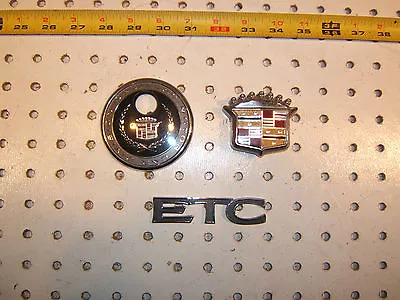 Cadillac 1995 Eldorado ETC Rear Deck Lid /Grille Plastic OEM 1 Set Of  3 Emblems • $46.50