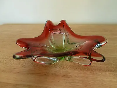 Vintage Art Glass Bowl / Ashtray. VG Condition! • $50