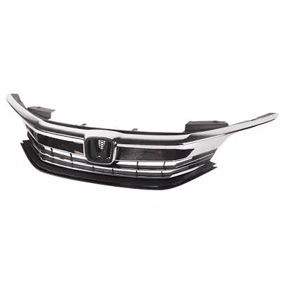 Front Bumper Grille Upper Top Grill Assembly For Honda 16-17 Accord Sedan 4DR • $96.69