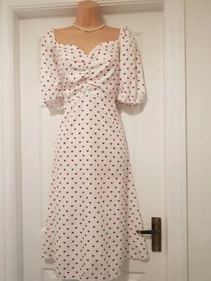 £17.99 • Buy Vintage 1940's/50's Style Sweetheart  Gathered Bust Swing Midi Dress - Sz 18