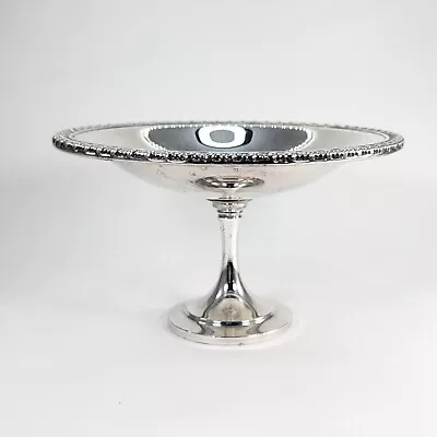 Vintage Oneida Silversmiths Footed Silver Plated Candy Pedestal Dish Tray 7.5  • $29.99