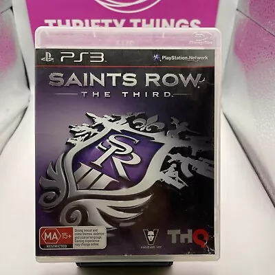 🇦🇺 Saints Row The Third Sony PlayStation 3 PS3 Game Video Game Shooter AUS PAL • $6.99