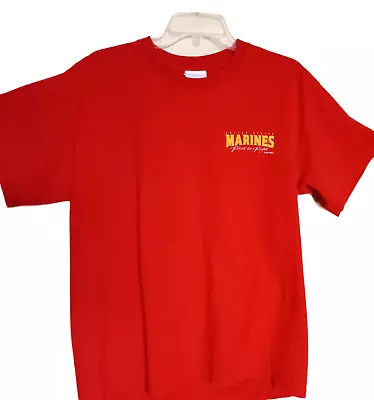 USMC Marines First To Fight Men's Tee Shirt  Loose Fit Large • $13.60