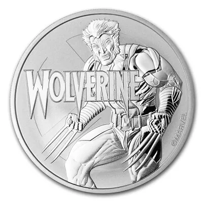 2021 $1 Tuvalu Marvel Comics Wolverine 1oz Fine Silver Coin Perth Mint Capsule • $42.75