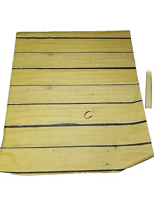 Yellow Wood Plank Texture Seamless Backdrop/Floor-Vinyl 4'11X5'8ft-EUC • $8