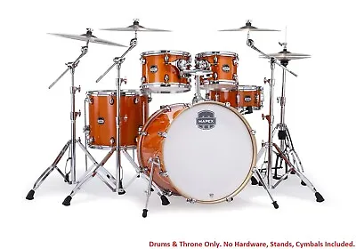 Mapex Mars Maple Glossy Amber Rock Drums 22_10_12_16_14x5.5 +Throne Auth Dealer • $899