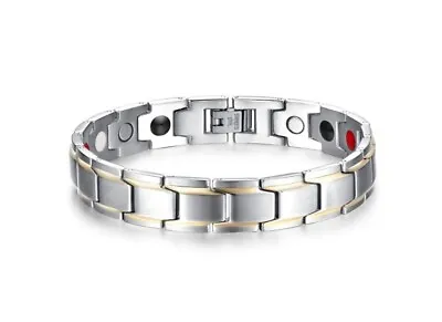 Fashion Men Titanium Stainless Steel Pain Relief Magnetic Therapy Bracelet 8.35  • $22.99