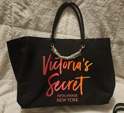 Victoria’s Secret  Large Black Weekender Tote Bag Fifth Avenue • $28