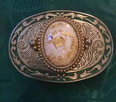 Vintage Gold Miner’s  Belt Buckle USA • $25