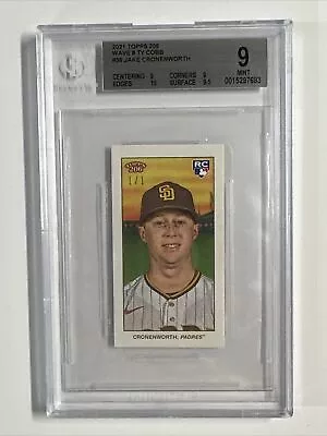 2021 Topps T206 Wave 8 Ty Cobb King Of The World 1/1 Jake Cronenworth Padres RC • $169.99