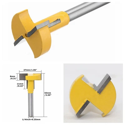 £7.69 • Buy T-Slot Cutter Router Bit 1/4  Shank For 2  Hex Bolt Chisel Woodworking Tool 1Pcs