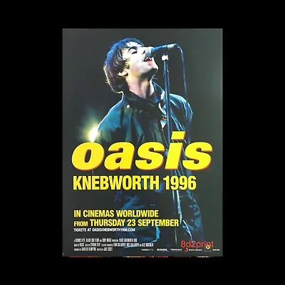 Oasis - Knebworth - Poster Reproduction Print - Size A3 - Glossy Print • £9.99