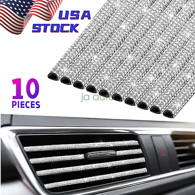 10X Vent Outlet Trim Strips Diamond Protect Free Shipping Replace Auto Parts • $9.40