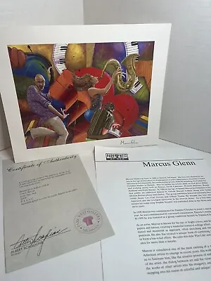  Love That Jazz  Seriolithograph By Marcus Glenn - Unframed Signed ~ 2005 • $18.90