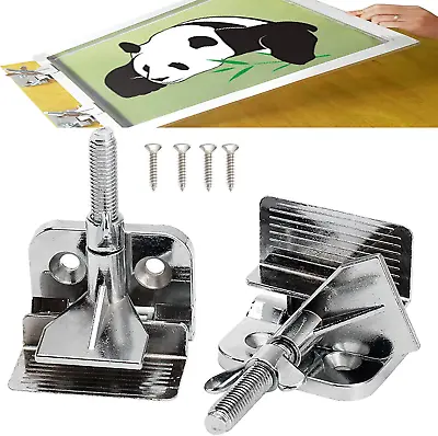 2PCS Of Screen Printing Clamps Screen Frame Butterfly Hinge Clamp For Silk Scree • $18.26